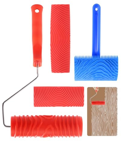 Rodillo De Pintura De Resistente Para Aplicación De Textura De Madera Sin Costuras En Superficies Interiores Y Pintura Artesanal Textura De Renovaciones Del Hogar