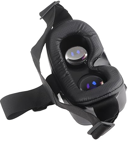 Generic Pro 3D VR-headset med Blått Ljusbelagd Lins, Justerbara Virtual Reality-glasögon, 3D VR-headset för 5-7 Tums Smarttelefon