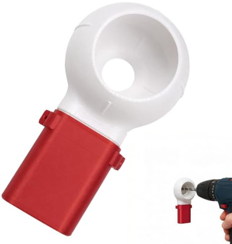 ACnuov Drill Dust Collector Catcher Attachment Hands-Free Dust Extraction | Universal hole saw dustproof tool for wood, stone and metal drilling. High capacity home improvement accessory