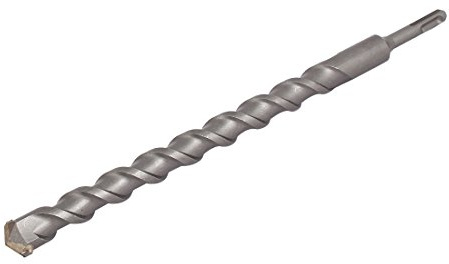 Sourcingmap 25mm Tip 350mm Length Chrome Steel Round Shank Masonry Hammer Drill Bit