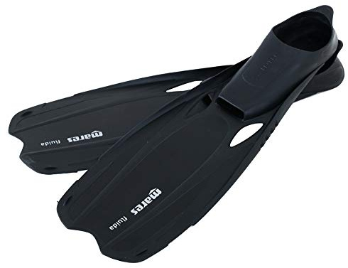 Schwimm- und Schnorchelflossen, Schaufellänge 35 cm, bequemer Fuß, leichtes System