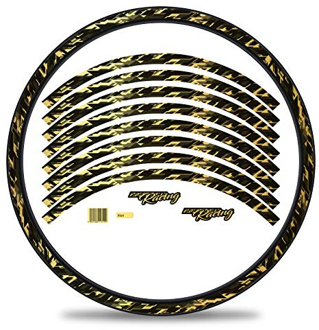 Finest Folia 16-teiliges Set Felgenrandaufkleber Sticker für Fahrrad Felgen im Future Design Komplett Set für 27 29 für Rennrad Mountainbike MTB Laufrad
