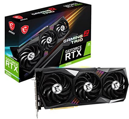 MSI Gaming GeForce RTX 3080 LHR 12GB GDRR6X 384-Bit HDMI/DP Nvlink Torx Fan 4 RGB Ampere Architecture OC Tarjeta gráfica (RTX 3080 Gaming Z Trio 12G LHR)