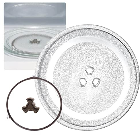 Drehteller Für Mikrowelle, Universall Mikrowellenteller Ersatzteil Für Diverse Mikrowellen, 24.5cm 27cm 31.5cm Durchmesser, Rund Glasdrehteller Für Mikrowellen, Wärmeisoliert Und Langlebig ( Color : C