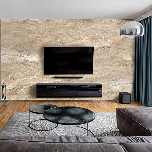 dedeco Wohnzimmerrückwand TV-Wand Wandpaneel Wohnrückwand Rückwand Tapetenersatz, Motiv: Marmor V3, 250 x 100 cm, wasserfest, robust, als Wandverkleidung aus Acrylglas 3D, Glasoptik