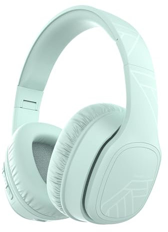 PowerLocus Wireless Headphones Over Ear, Bluetooth Headphones Over Ear, 50 Hours Playtime, Foldable Headphones with Built-in Microphone, Hi-Fi Stereo, Lightweight and Wired Mode for Phone Travel PC