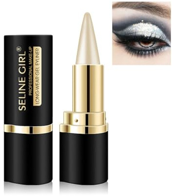Qwesure Xixi Schminkstift Eyeliner Stick Wasserdicht Wischfest Einseitiger fester Lidstrich Creme Langanhaltend Mattes Kajal Gel