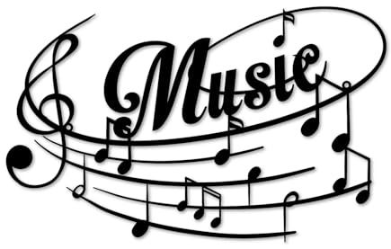 Sanshaoye Metal Music Note Wall Art Sign for Home Décor, Hanging Musical Note Decoration for Music Rooms, Studios and Home Walls, Gift for Musicians, 12” x 7.4”