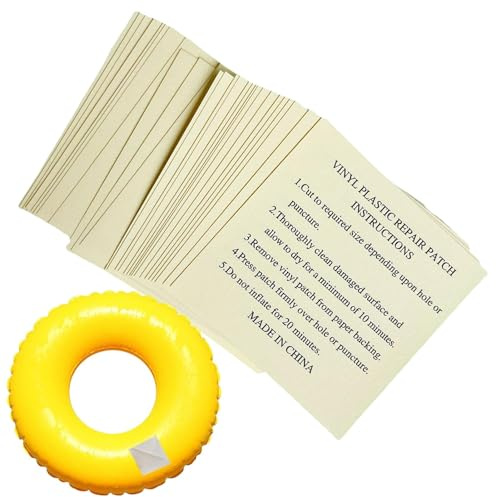 patchset med luftmadrass, poolpatch-reparationssats, självhäftande uppblåsbart reparationssats, värmebeständigt lappset för poolsimmare, bärbart lappreparationsset för paraplyer