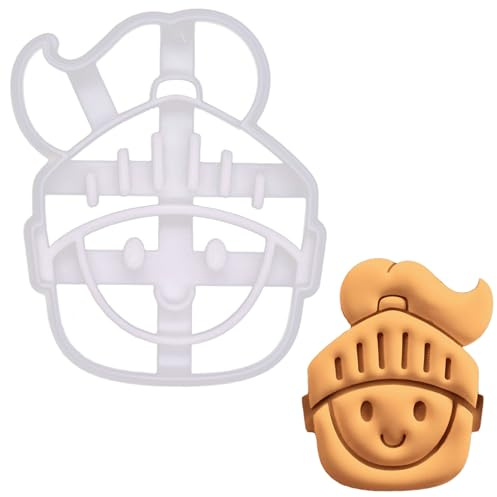 BAKERLOGY Süßer Ritter Ausstechform - Detailliertes Keksausstecher-Design zum Backen und Basteln, ideal für Fondant, Teig, Ton