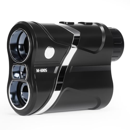 Telémetro de golf con función de pendiente, vibración y escaneo de velocidad para golf/caza, recargable con cable tipo C