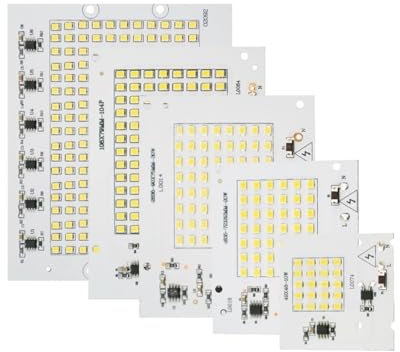 YSJX Lighting, Pack of 20, DIY Outdoor Lighting Spotlight LED Chip 10W 20W 30W 50W 100W Floodlight Beads AC220V SMD2835 Led Floodlight Lamp Household Bulbs(Cold White,30W)
