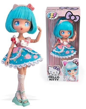 Hello Kitty - 4SF, Poupée, 20 cm, Modèle Pretty Pink, pour Les Enfants dès 4 Ans, HKTF03