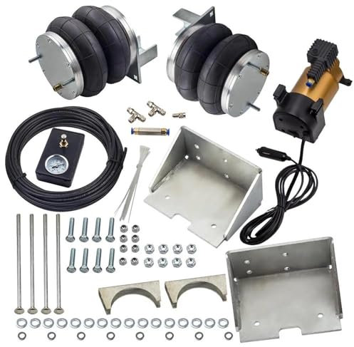 SIMICASE Sospensione Aria per Iveco per Daily 35S 35L ​​2006 2007 2008 2009 2010 2011 2012 2013 2014 Borse per Sospensioni Pneumatiche con Kit Compressore Ammortizzatore ad Aria