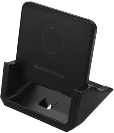 Gadpiparty Caricatore Senza Fili Supporto Di Ricarica Mobile Caricatore Del Telefono Senza Fili Supporto Per Cellulare Con Caricabatterie Wireless Porta Cellulare Per Auto Addominali Black
