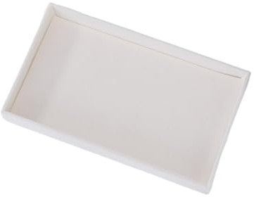 1 bandeja de joyería flocada, color: beige (paleta vacía)