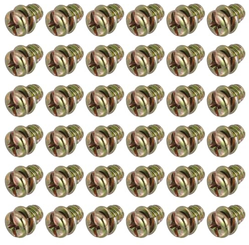 PATIKIL 50Pcs Viti Per Pale Di Ventilatore Da Soffitto, 1/4-20 x 5/16 Acciaio Al Carbonio Testa Phillips Con Rondella Per Motore Ventilatore Da Soffitto, Zincato A Colori