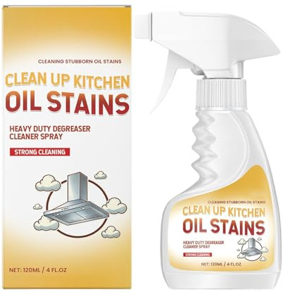 GkgWuxf Sgrassatore Pulitore - Spray per la Pulizia delle Macchie di Olio in Cucina - Rimuovi Unto e Olio per Pentole Padelle Piani Cottura Cappe Mobili Piani Lavoro