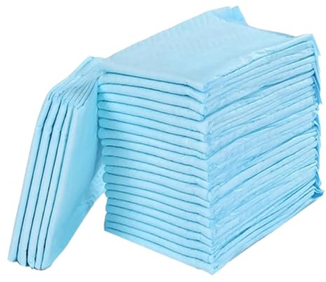100 Stück Einweg Wickelunterlagen für Kinder und Erwachsene | Weiß, Saugfähig und Auslaufsicher, Vlies Holzstoff Papier Pe Pa, für Reise und Zuhause
