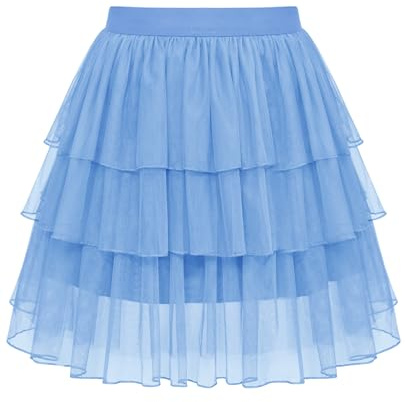 Sopesil Tüllrock für Damen Kuchenrock Kurz Karneval Tüll Rock High Waisted Elastisch Tutu Rock Tanzrock Tüll Ballett Röcke Kostüme