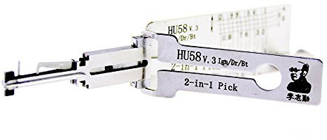 Lishi HU58 v.3 2-in-1 Decoder und Dietrich für Morgan Old BMW Auto Pick Car Key Reader Schlosser Tools