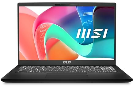 MSI Modern 15H (C2RMG-282UK) Laptop-(15.6 FHD, 60Hz 45% NTSC IPS-Level, Intel® Core5 210H, Intel Graphics, 16GB (3200MHz), 512 SSD, Windows 11home plus)- Classic Black