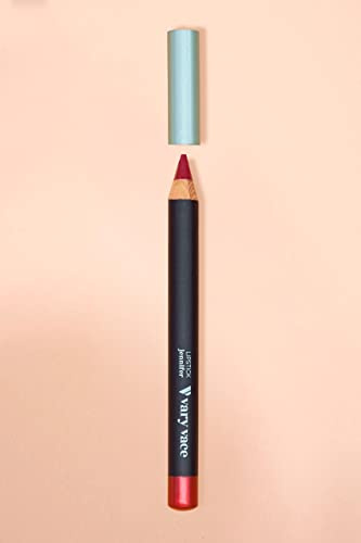vary vace, Lipstick, jennifer, langanhaltender und deckender Lippenstift mit pflegender Textur, zertifiziert Naturkosmetik, plastikfrei, Metallkappe