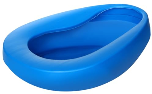 Bettpfanne Kunststoff Frauen Stechbecken Bettpfanne für Erwachsene Unisex Bettlägerige Patienten