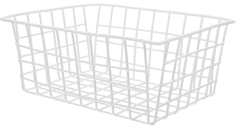 Amosfun Metallkorb Groß 28X21X24Cm Kühlschrank Organisation Obst Gemüse Aufbewahrungskorb Mit Deckel Für Küche Und Gefriertruhe 2 Stück