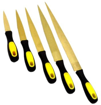 Housoutil Juego De 5 Limas Para Tallar Madera Mangos De Acero Escofina Para Tallar Para Herramientas De Carpintería Agarre Cómodo