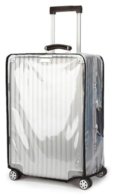 Wsstacxy 32 inch Luggage Cover Suitcase Protector Clear PVC Travel Luggage Covers Luggage Protector Suitcase Cover