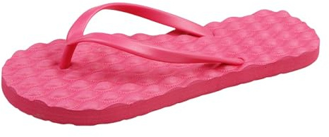 Ciabatte da donna, comode e leggere, antiscivolo, da spiaggia, con suola solida, per piscina, mare, estive, da spiaggia, Rosa acceso., 37 EU