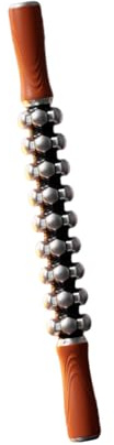 Rullo massaggiante Rullo Muscolare Pratico e Confortevole Strumento Manuale per Massaggio della Fascia Flessibile per Schiena, Collo, Polpacci, Orangina