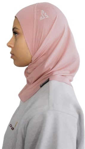 Safwa® Hijab Sport Donna SafwaFlow™ Traspirante e Leggero – Anti-Sudorazione, Tenuta Perfetta, Comfort Attivo, Ideale Fitness Running Bodybuilding Lavoro, Rosa, taglia unica