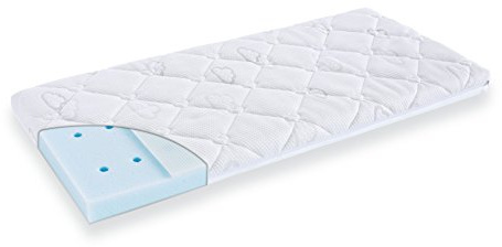 Träumeland Babymatratze Brise Light Exclusiv 43 x 80 x 6 cm für Beistellbett Roba/belüftete Premium-Matratze/punktelastischen Kaltschaumkern/Bezug Sleep-Safety-Multifunktionsstoff mit Tencel-Fasern