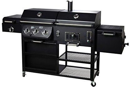 Smoker Kombigrill ARIZONA Holzkohlegrill Gasgrill von El Fuego® Grill BBQ Grillwagen Barbecue AY 534