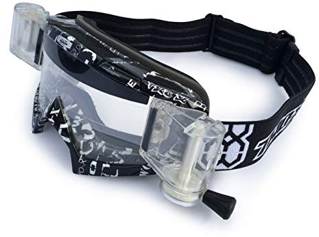 TWO-X Cross-Brille - Kratzfeste Motorrad-Brille für Motocross, Enduro & Downhill - Modell Race
