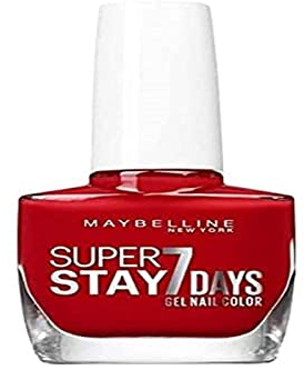 Maybelline New York Professioneller Nagellack – Gel-Technologie – Super Stay 7 Days – Farbton: Passion Red (08)