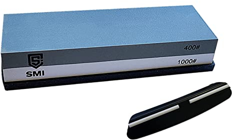 SMI - Pietra Affilacoltelli Pietra per Affilare Grana 400-1000 - Pietre Affilatura Coltelli, Affila Coltelli da Cucina Cote Affilacoltelli