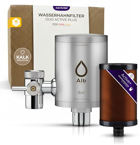 Alb Filter DUO ACTIVE PLUS Wasserfilter Wasserhahn Edelstahl Matt