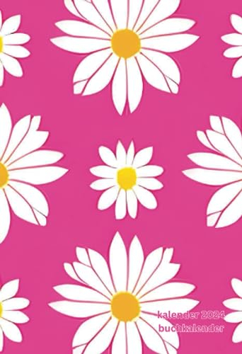 Terminplaner 2024 a6: rosa, pink, Softcover, kein Ringbuch, KEINE Spiralbindung, eine 1 Woche auf zwei 2 Seiten, vertikal, Wochenplaner, klein, mit ... Buch, 12 Monate, für Frauen, Männer, Jungs...