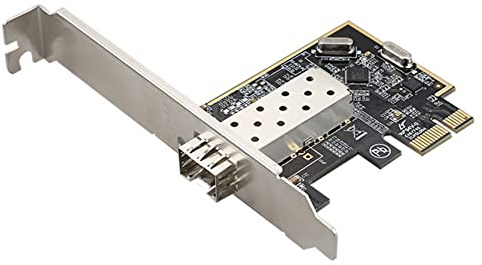 Oikabio Tarjeta de red de fibra óptica PCIE 100Mbps Adaptador de red PCI X1 Tarjeta de red de fibra óptica para escritorio