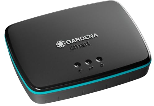 Smart Getaway Gardena Dispositivo di connessione per tutti i prodotti smart Gardena, collegamento al router con cavo LAN o WiFi, controllo tramite l'app gratuita Gardena smart (19005-20)