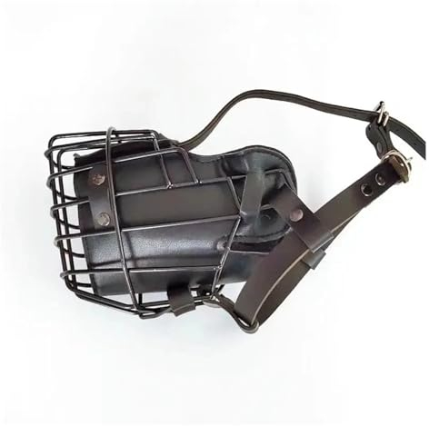 KANGYEBAIHUODIAN Fit for Service Dog Training Maulkörbe Anti-Biss-Hundemasken Taktischer Hundemaulkäfig Deutscher Schäferhund Dobermann Schnüffelhund Verteidigungsmaulkorb (Color : Black, Size : S)