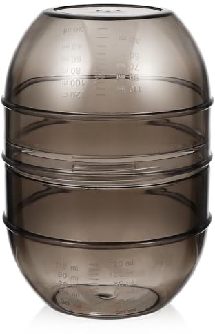 minkissy Hair Dye Mixing Cup with Double Scale Precise Measurement Hair Color Measuring Cup 5.31In Tint Shaker Bowl for Salon and Home Use Easy to Clean Durable Pp Material