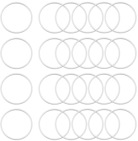 UNICRAFTALE 50 Stücke 304 Edelstahl Verbindungsringe 30 mm Runde Ringe Hohlring Anhängerrahmen Verbinder Metall Schmuckverbindungsglieder für Schmuckherstellung selbst gefertigten Schmuckstücken
