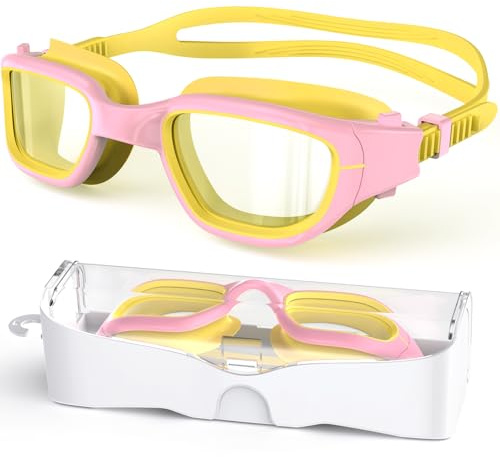 Zeligerstar Kinder-Schwimmbrille, Schwimmbrille für Kinder 6–14, Anti-Beschlag-, UV-Schutz, kein Auslaufen, breite Sicht, für Jungen und Mädchen
