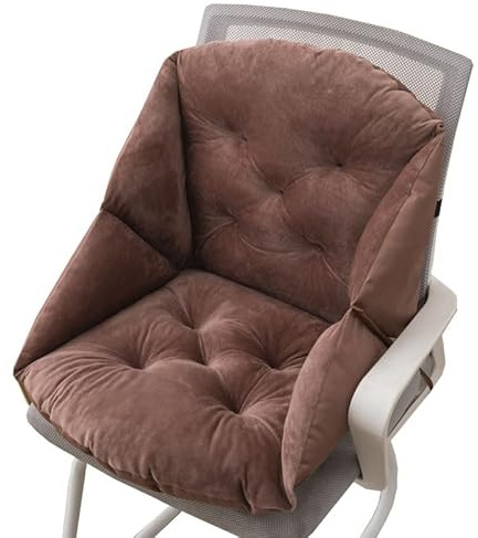 MSNCS Stuhlkissen mit Rückenkissen,Bequeme Sitzkissen Stuhlauflage 50x90cm, Weicher Samt Rutschfestes Sitzkissen,Ideal für zu Hause und Gartendekoration(E,45x55cm/17.7x21.6IN)