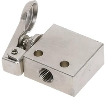 DQFOCPHHAA Mechanical Valve TAC2-31P 1/8 Thread 2 Position 3 Way Spring Lever Air Pneumatic Switch Valve Fittings(No Fittings)