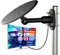 Antena TV Exterior 2025 Mejorada - Antena Digital HD 720° Omnidireccional, DVB-T/T2, 4K/1080P, Cable 10m, Fácil Instalación para Tejados, Balcones y Exteriores (Negro)